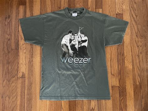 Vintage 2001 Weezer Midget Tour Band T-Shirt Size XL … - Gem