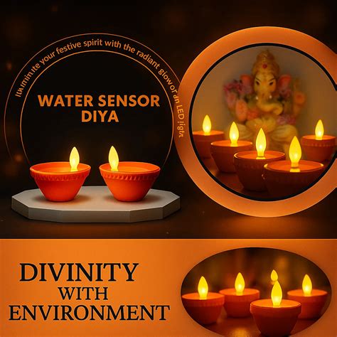 Reusable Water Sensor LED Diya 🪔 (🔥 Diwali Offer Limited Stock 🔥 ...