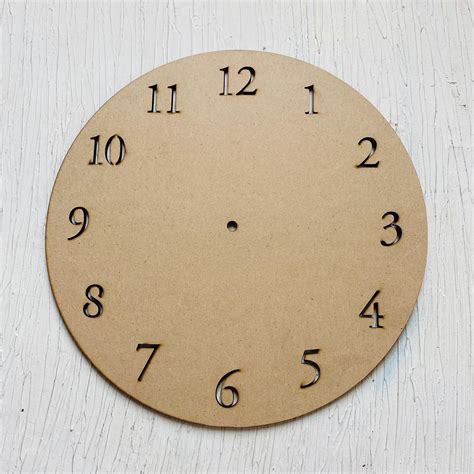 12" Number Cutout Clock Base – Tulsi Resin Store