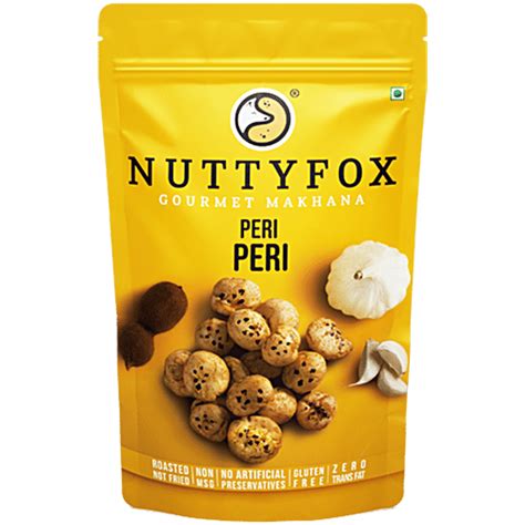 Buy NuttyFox Gourmet Makhana - Peri Peri Online at Best Price of Rs ...