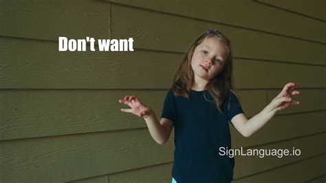 don in ASL - Example # 1 - American Sign Language