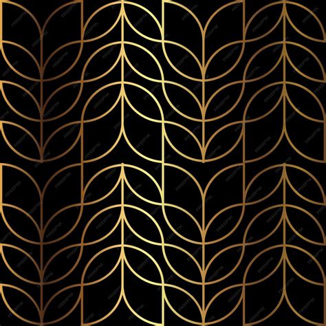 Premium Vector | Gold palette geometric seamless pattern 33