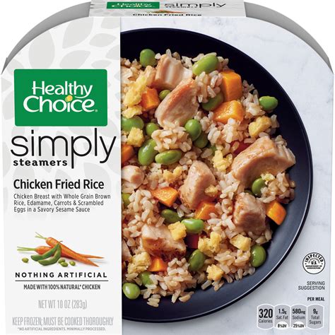 Healthy Choice Simply Steamers Frozen Dinner Chicken Fried Rice 10 ...