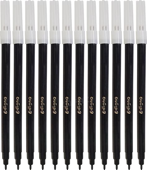 DIGNO SketchStic Felt Tip Pens, BLACK, Pack of 24, Fibre Felt Tip ...