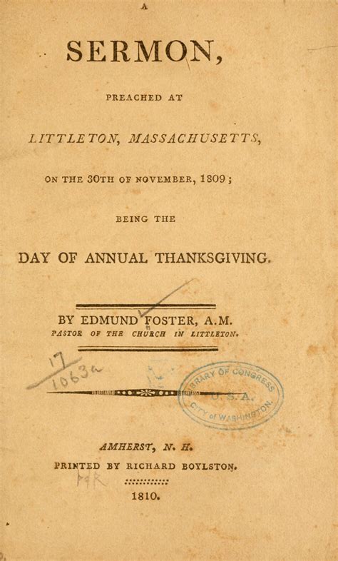 A sermon preached at Littleton, Massachusetts, on the 30th of November ...