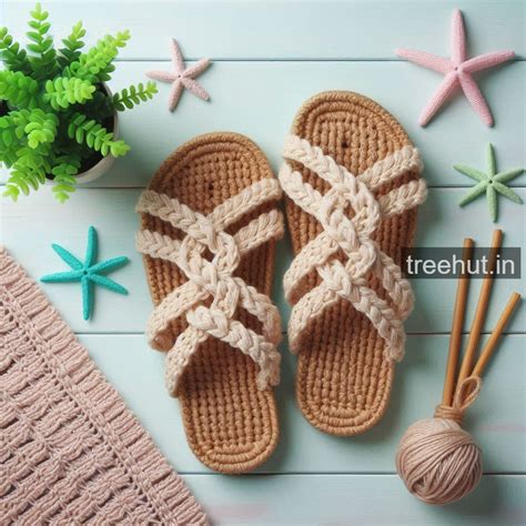 Beach theme Crochet Sandal Ideas, Summer Crochet Ideas