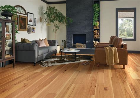 Natural 6" Hickory Engineered Hardwood Flooring | Bruce