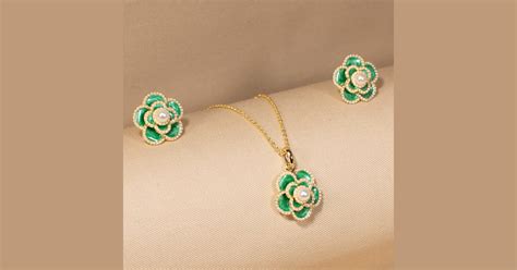 The Fairytale Flower Pendant Set - Minima Collection – Blingvine
