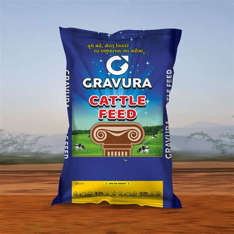 Premium Cattle Feed Packaging Design – Dairy & Livestock Branding ...
