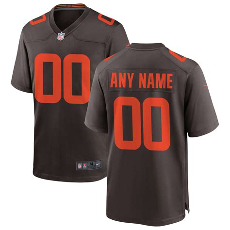 NFL Cleveland Browns Nike Alternate Custom Game Jersey - Brown