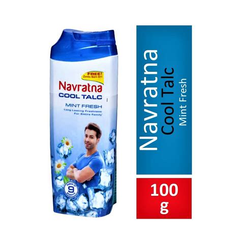 Navratna Mint Fresh Cool Talcum Powder 100 g & 400 g – Carrydor Online ...
