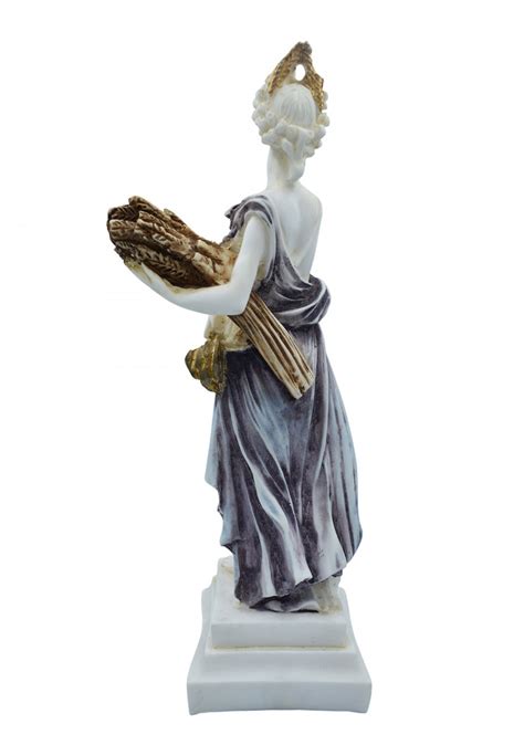 Demeter, Greek goddess of the harvest and agriculture, alabaster statue