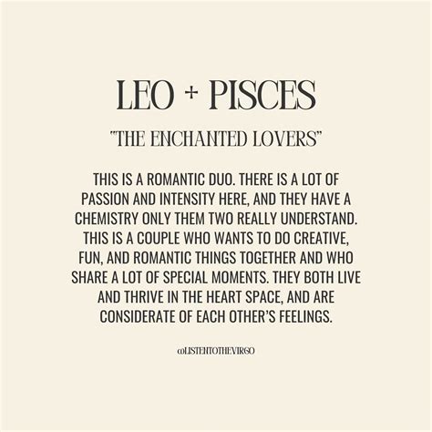 Listen to the Virgo on Instagram: "Leo Love Compatibility + What Works ...