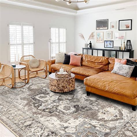 YOUFORTONG Area Rugs 9x12 Washable Non-Slip Rug Stain Resistant Rugs ...