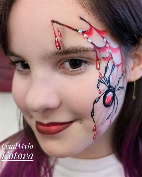130 Spider Facepainting ideas in 2025 | face painting halloween, face ...