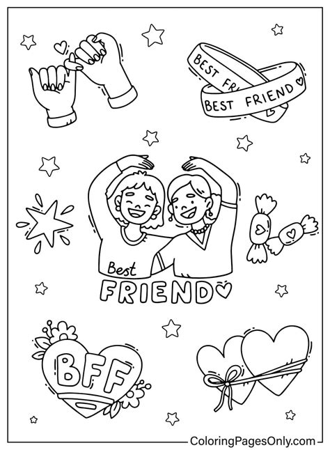 Friends Coloring Pages