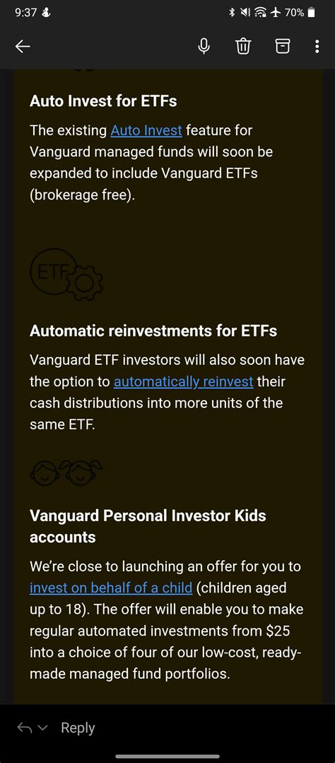 Vanguard removes fee for buying ETFs. Other changes coming soon too : r/AusFinance
