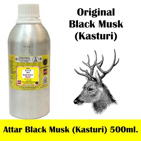 Real Black Musk|Kasturi 500ml With Free RollOn Pack – Indra Sugandh Bhandar