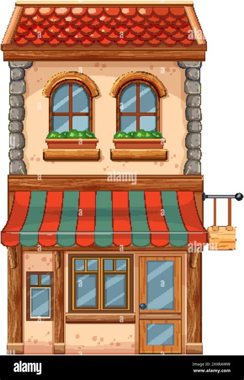 Two-Storey Shop Vector 的图像结果