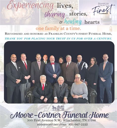 Funeral Home Winchester TN & Lynchburg TN | Moore-Cortner Funeral Home