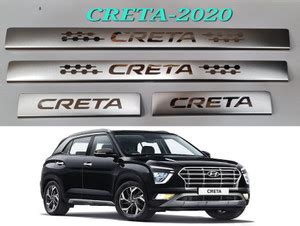 HOTRENZ STAINLESS STEEL DOOR SILL PLATE FOR HYUNDAI CRETA 2020 Door ...