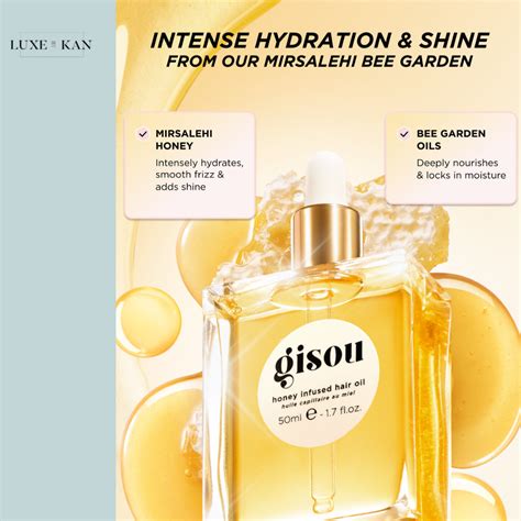 Gisou Honey Infused Hair Oil – Luxe by Kan