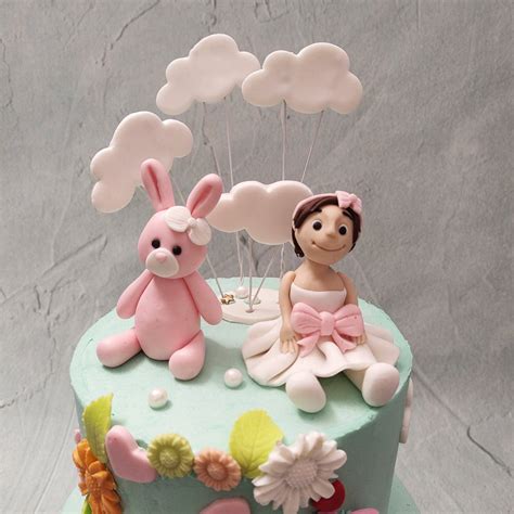 Baby Girl 1st Birthday Cake | Order Custom Cakes in Bangalore | Liliyum ...