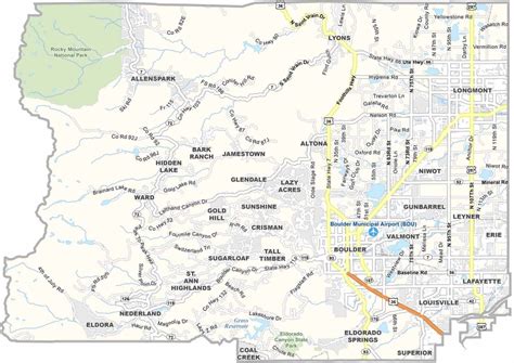 Colorado County Map - US County Maps