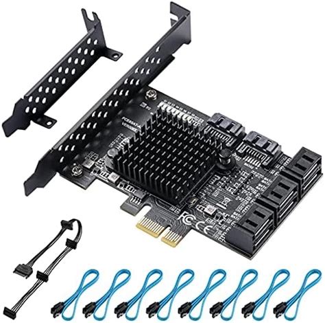BEYIMEI PCIe SATA Controller Expansion Card - 8 Ports with 8 SATA ...