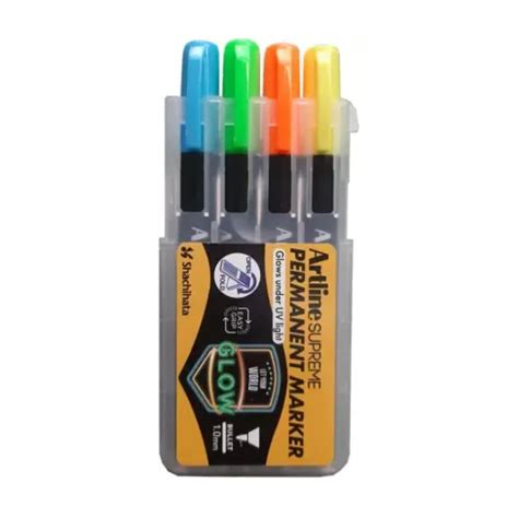 Artline Epf-700 Uv/4Psh1 -Supreme Uv Glow Permanent Marker Plastic Cas ...