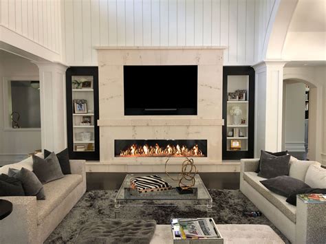 Mounted Tv Over Fireplace Storage Ideas | Gas Furnace