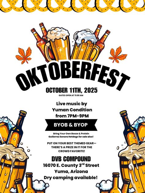 Oktoberfest with the Yuman Condition, 16070 E County 3rd St., Yuma, AZ ...