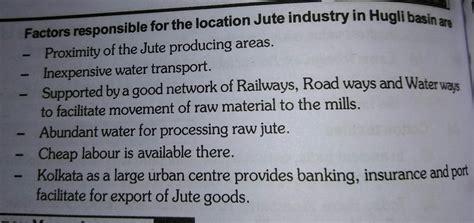 why are Jute mills concentrated along the Hooghly river explain giving ...