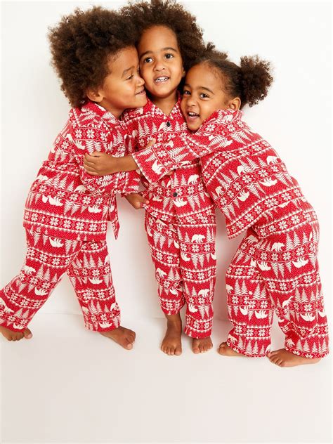 Unisex Holiday-Print Pajama Set for Toddler | Old Navy | Kids holiday ...