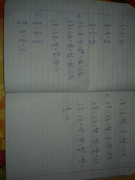 Oblicz . a) 1/3+3/4=2/3+6/7=7/8+5/6=b)5 1/4+5/6=1 7/9+2 3/10=2 7/8+3 1/ ...
