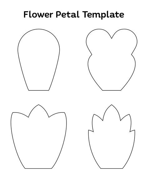 6 Petals Flowers Templates - 10 Free PDF Printables | Printablee