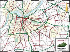 Image result for Interstate Freeway Map Louisville KY