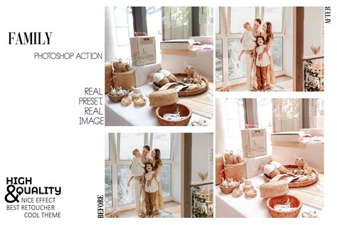 12 Photoshop Actions, Cozy Home Ps Action, Family Time ACR Preset, Warm ...