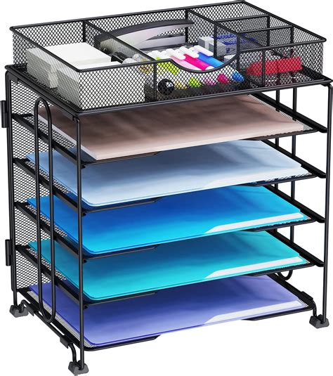 Buy Kntiwiwo Office Desktop Organizer 5-Tier Paper Organizer for Desk ...