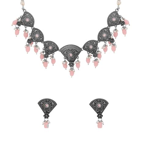 Yellow Chimes Jewellery Set for Women and Girls Choker Set for Women ...