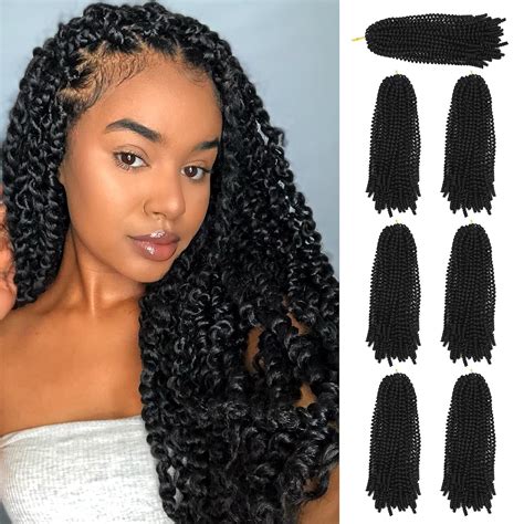 DOWUGIE 7 Packs Spring Twist Hair 14 Inch Fluffy Spring India | Ubuy