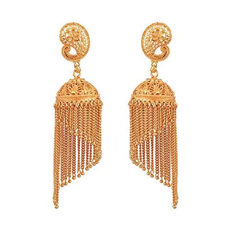 Buy Auriglam Traditional Gold Plated Jhalar Jhumki Earring for Women ...
