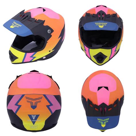 Tao Motor 2024 Protective Helmet Motocross Black Open Face Motorcycle ...