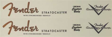 2 (Two) Fender Stratocaster Spaghetti w/ custom shop | Ubuy India