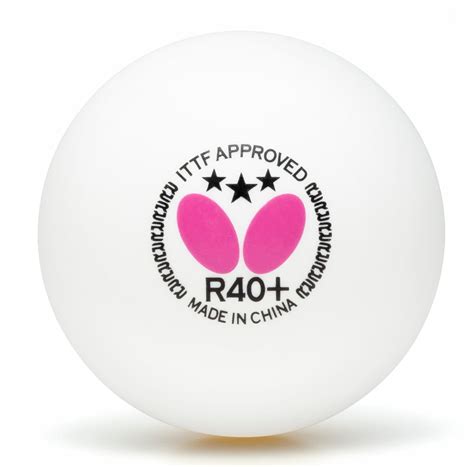 Butterfly Table Tennis Balls R40+ ITTF Approved 3 Star Ball (Pack Of 3 ...