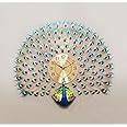 Buy DISHIN Home Decoration European Peacock Wall Clock Crystal Luxury ...