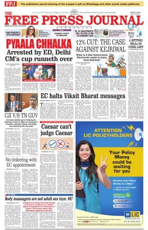 Free Press Journal Free Press - Mumbai Epaper Edition, Fri, 22 Mar 24