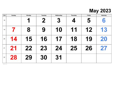 May 2025 Calendar | Free Printable PDF, XLS and PNG