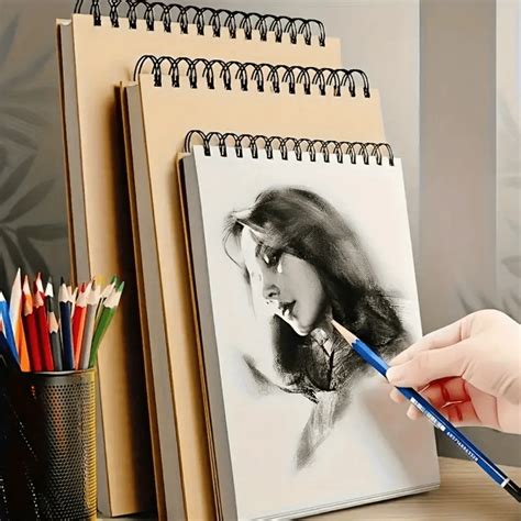 1 Sketchbook, Watercolor Paper, Spiral-Bound Sketch Pad, 1 Book Of 30 ...