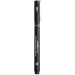 uni-ball PIN-200 0.9 mm Fine Line Drawing Pen | Water & Fade Proof ...
